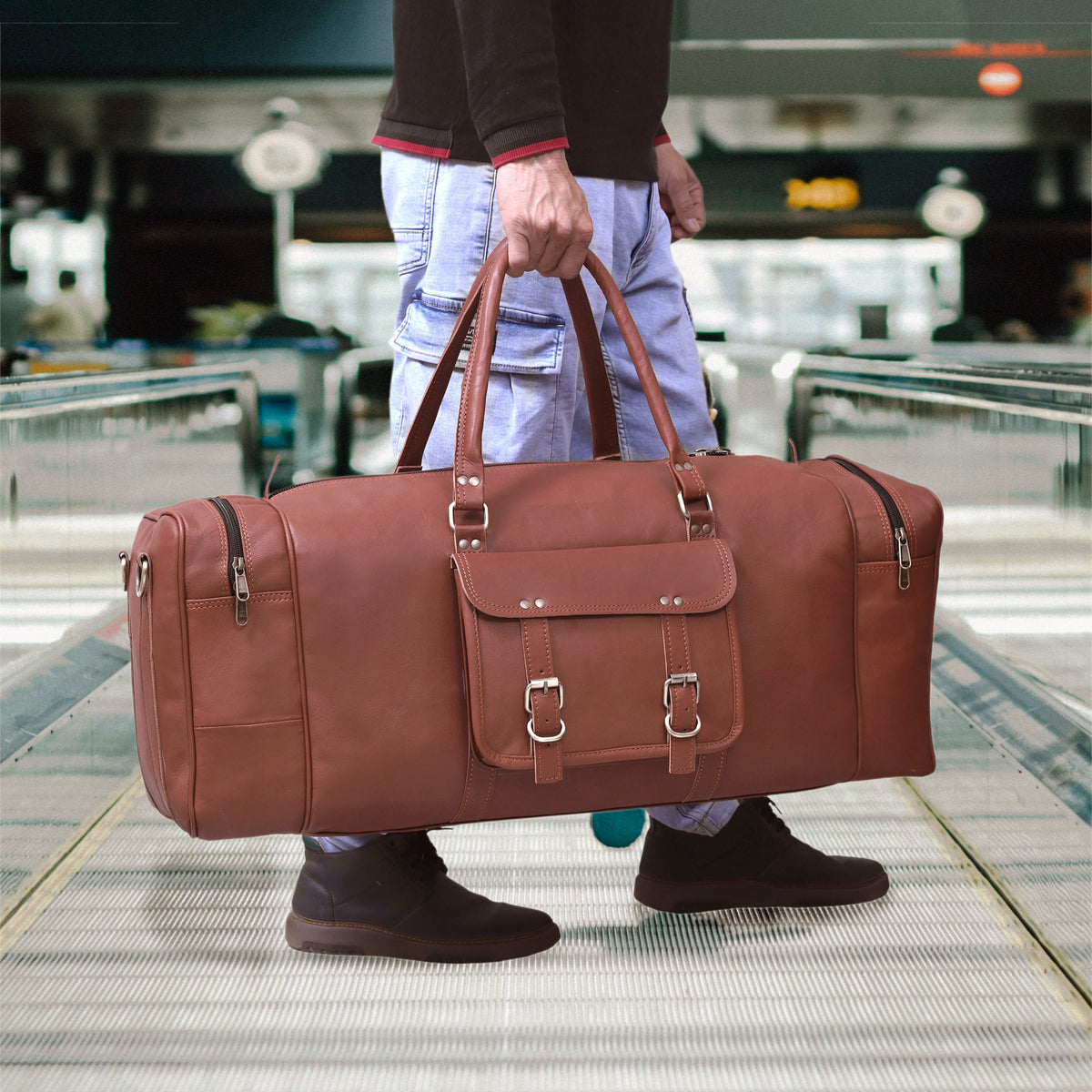 The Legacy Leather Duffel Bag- Travel Bag