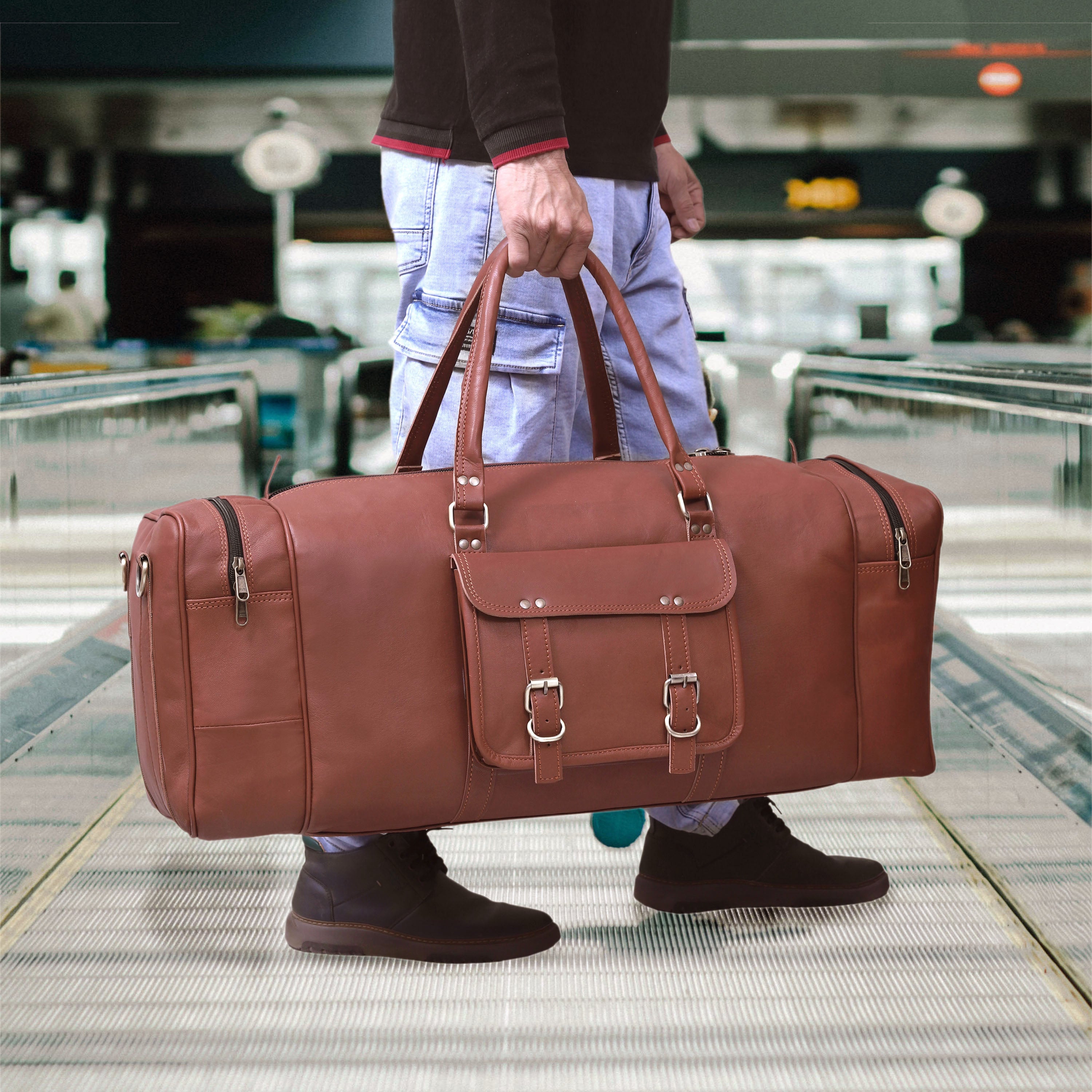 The Legacy Leather Duffel Bag- Travel Bag
