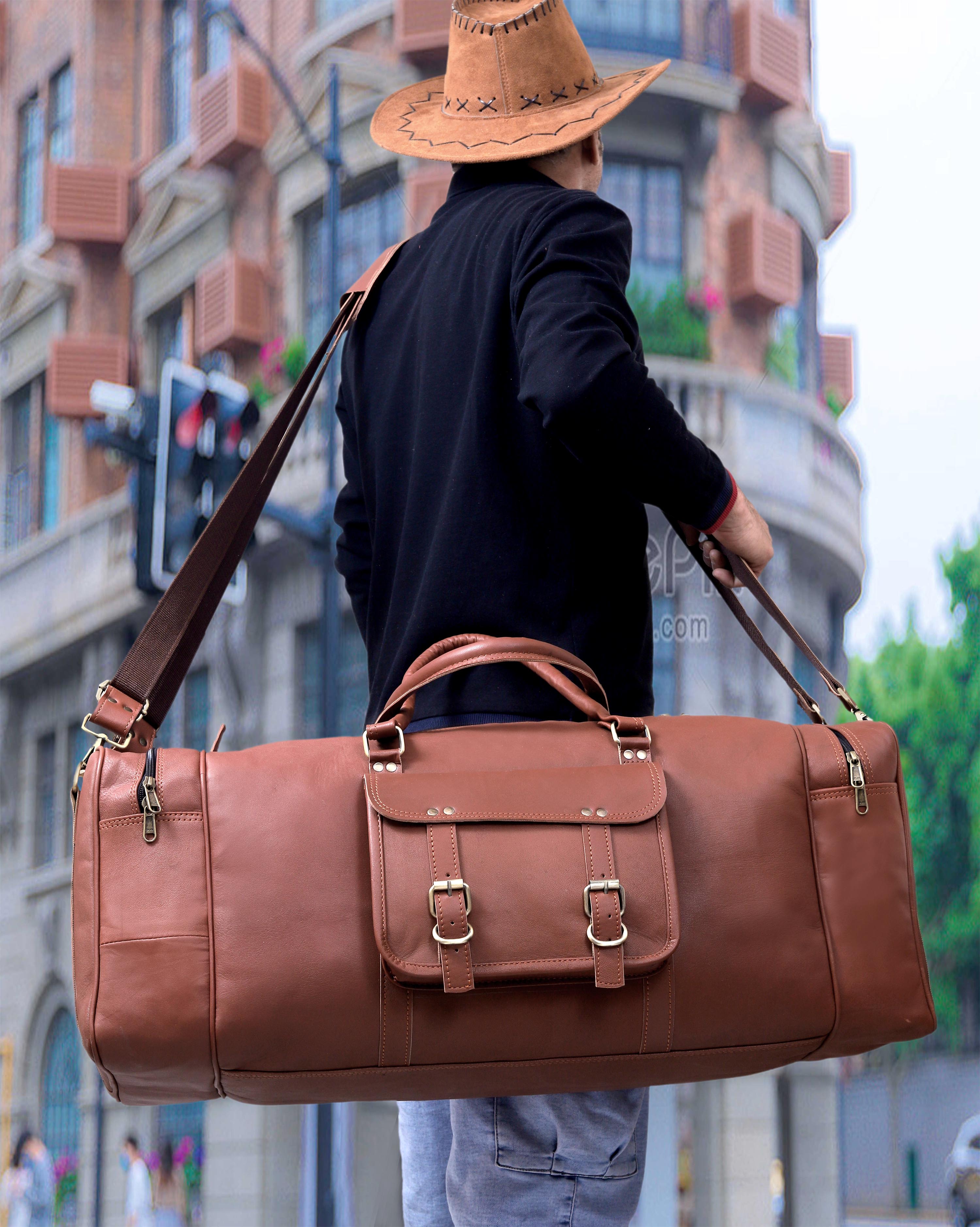 The Legacy Leather Duffel Bag- Travel Bag
