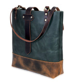 Evergreen Artisan Leather Tote – Sleek Utility with Timeless Charm