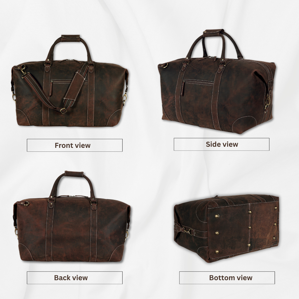Marshall Vintage Leather Duffel Bag