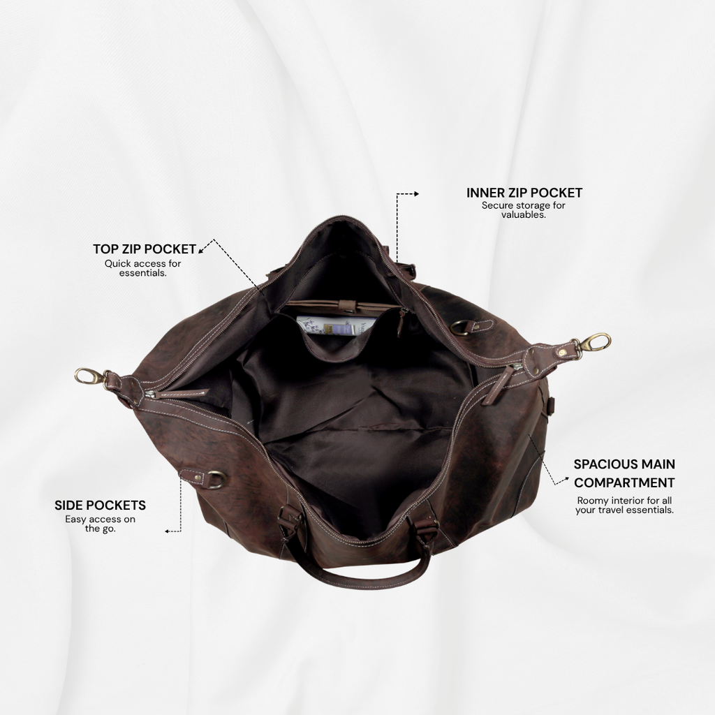 Marshall Vintage Leather Duffel Bag