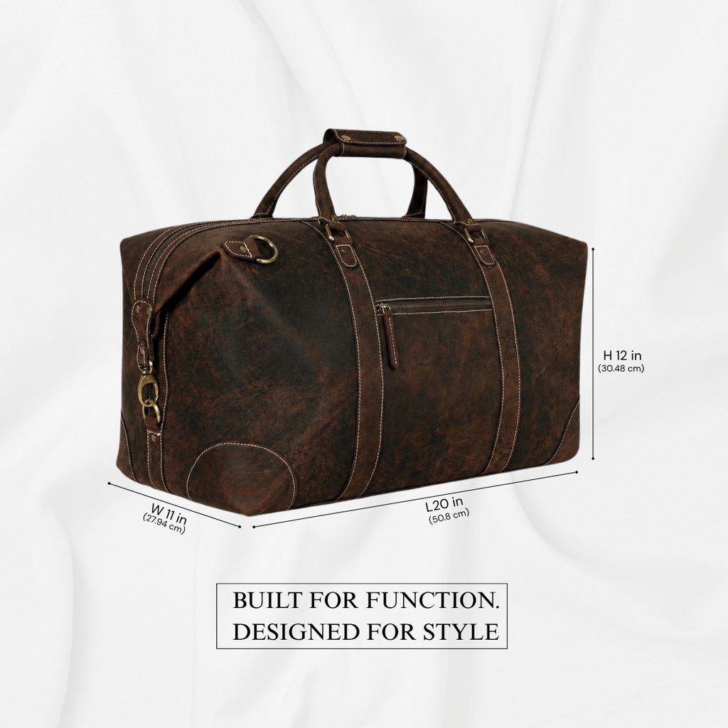 Marshall Vintage Leather Duffel Bag