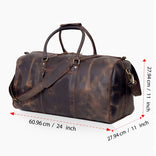 Lincoln Leather Duffel  Bag For Men