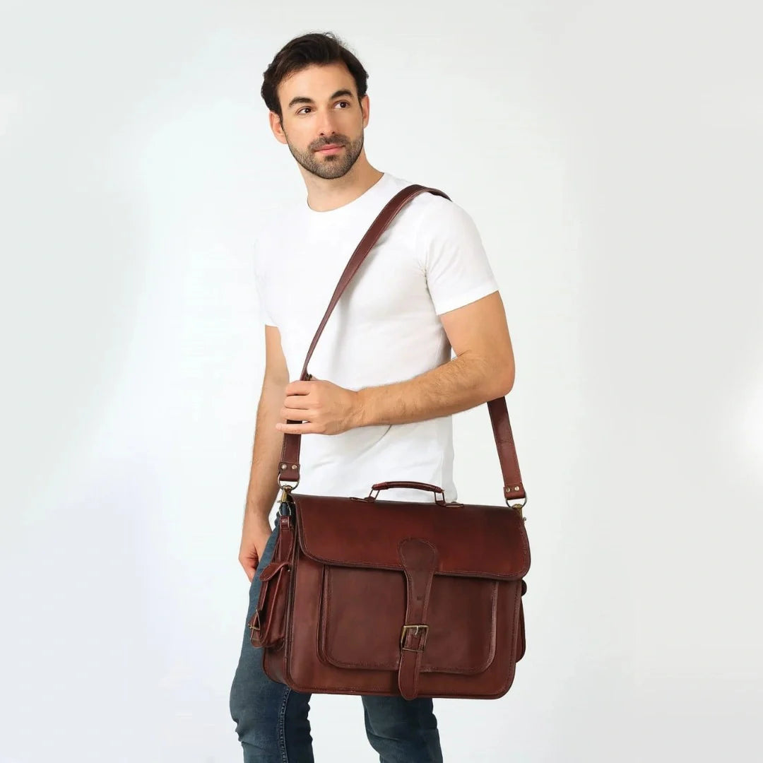 Legacy Leather Messenger Bag