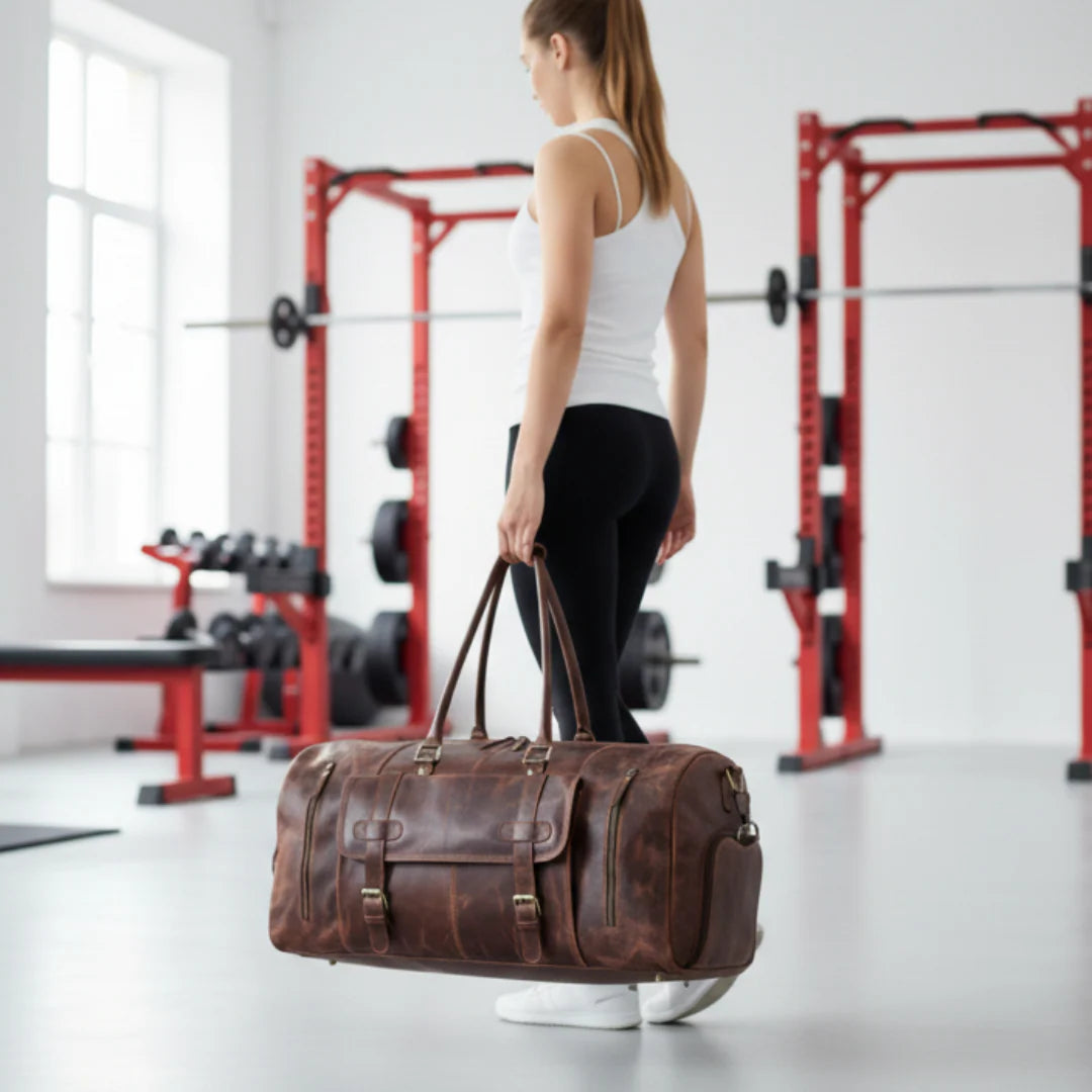Commuter Leather Duffel Bag