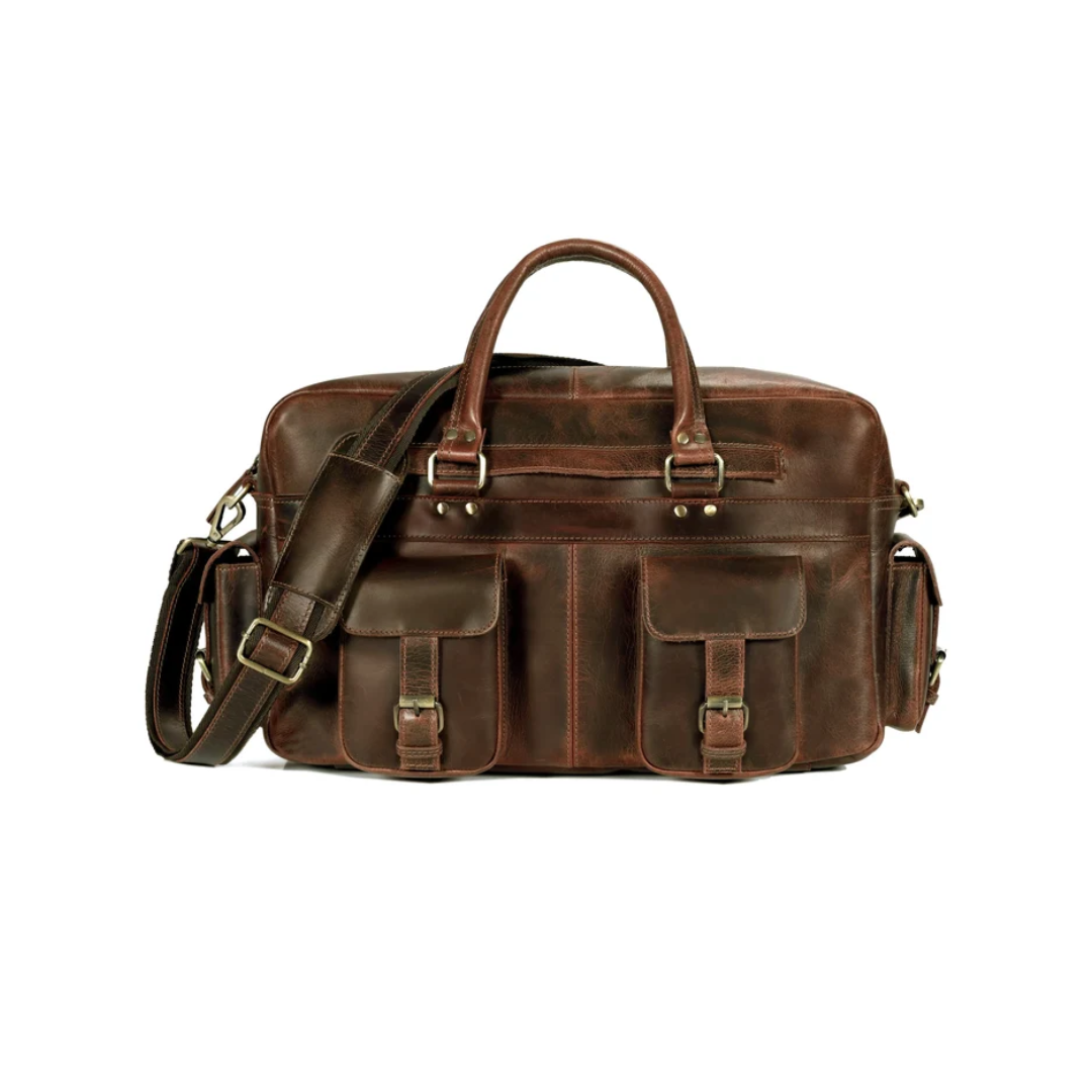 Roosevelt Buffalo Leather Satchel Messenger Bag