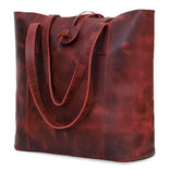 MONTANA BUFFALO LEATHER TOTE BAG