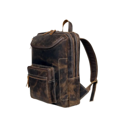 Dylan Vintage Leather Backpack with Laptop Compartment