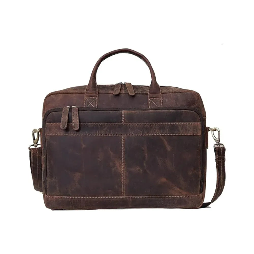 Vintage Leather Briefcase for Men