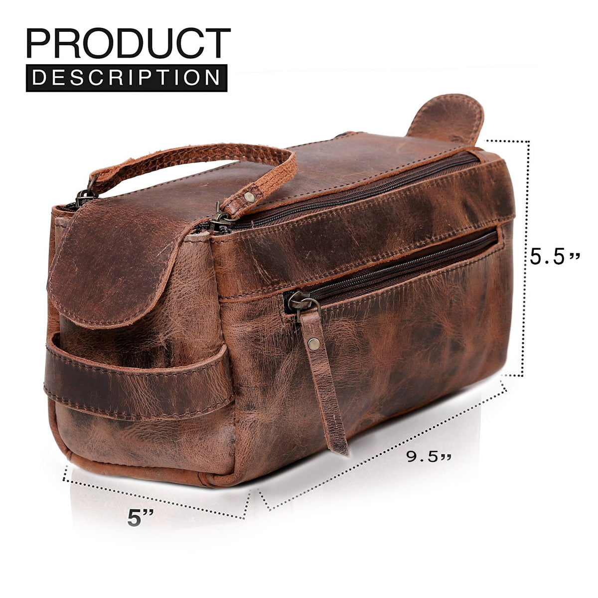 Leather Toiletry Bag
