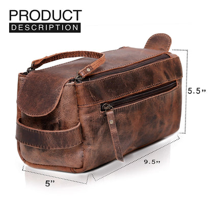 Leather Toiletry Bag