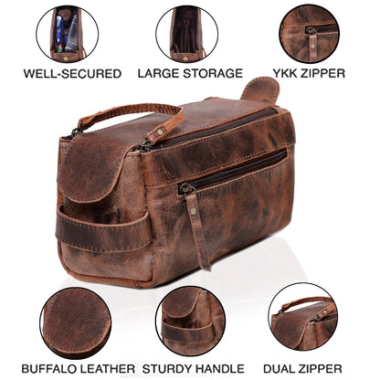Leather Toiletry Bag