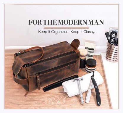 Leather Toiletry Bag