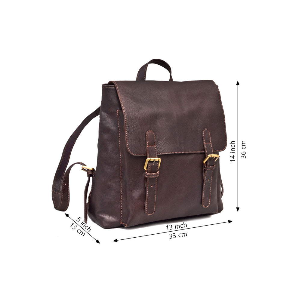 Scarlet Leather Backpack