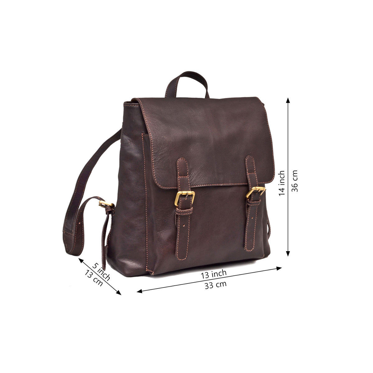 Scarlet Leather Backpack