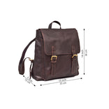 Scarlet Leather Backpack