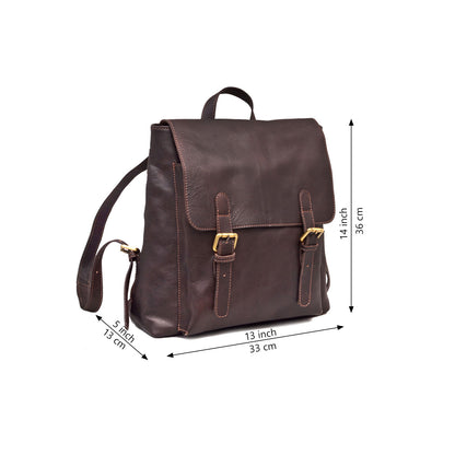 Scarlet Leather Backpack