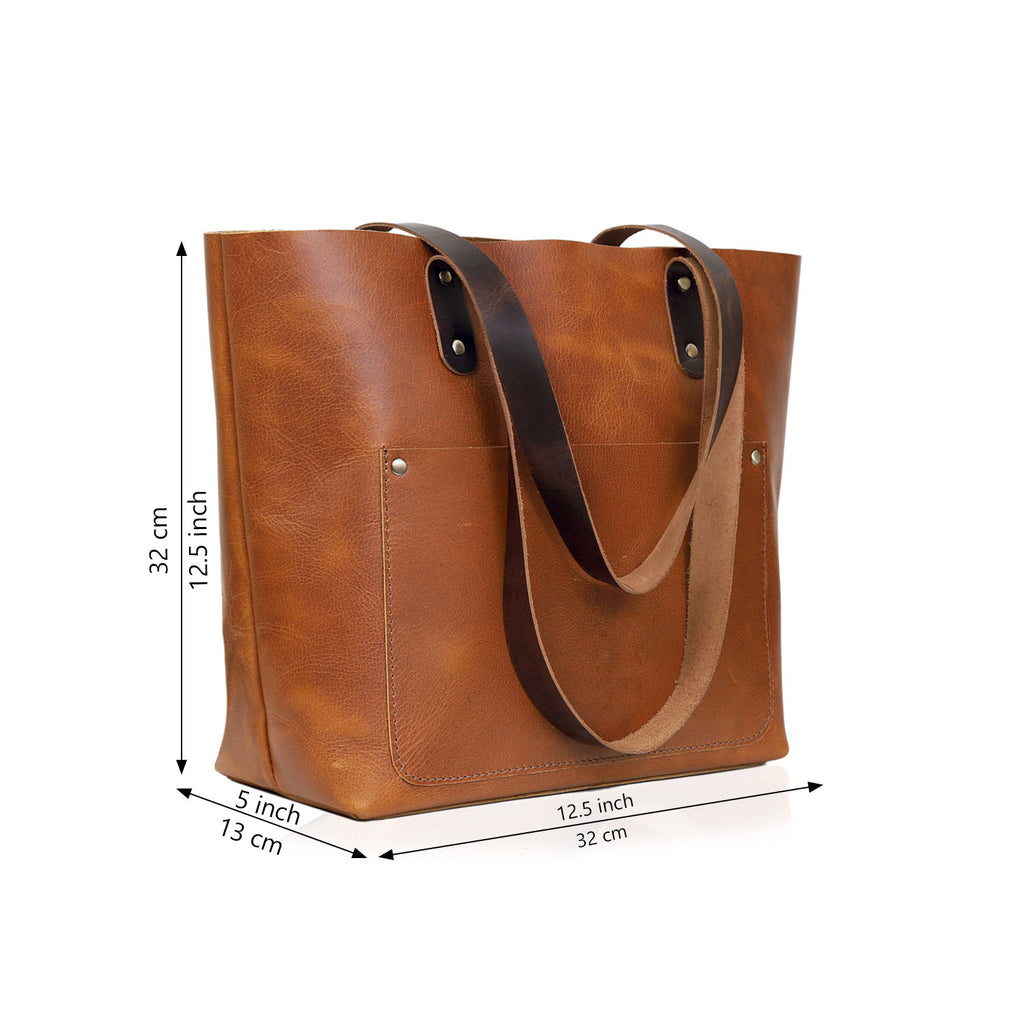 Callie Leather Tote Bag