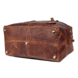 Hudson Leather Weekender Duffel Bag
