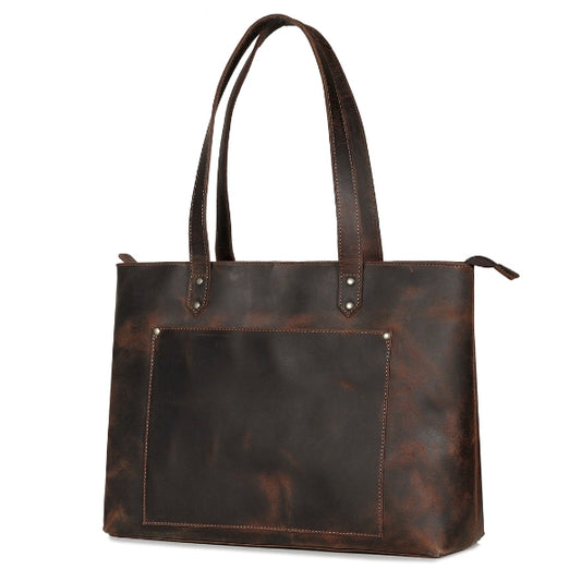 Manhattan Heritage Full Grain Leather Tote Bag